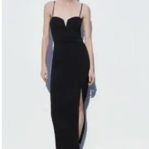 Zara Midi black dress